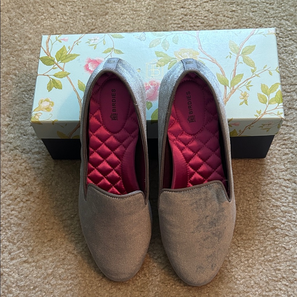 Birdies Women's Elegant Gray Loafers